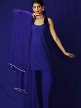 Indigo Navy Chikankari Kurta